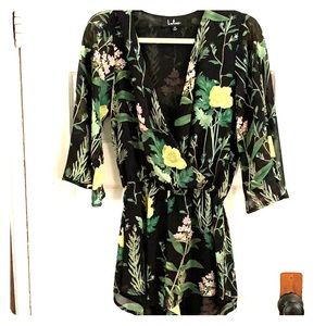Dark Tropical Lulus Romper